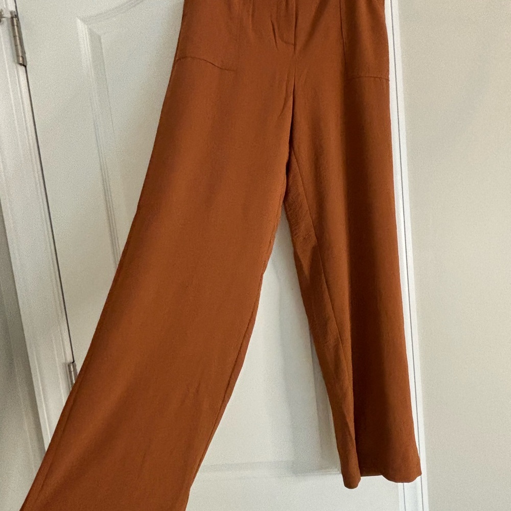 Soho Apparel Terracotta Wide-Leg Pants
